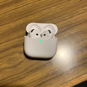 Wireless White Earbuds with Charging Case